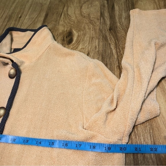 Lane Bryant Designs & Co Sandy Tan Acetate Blazer Jacket Button Size 14 - Picture 10 of 10